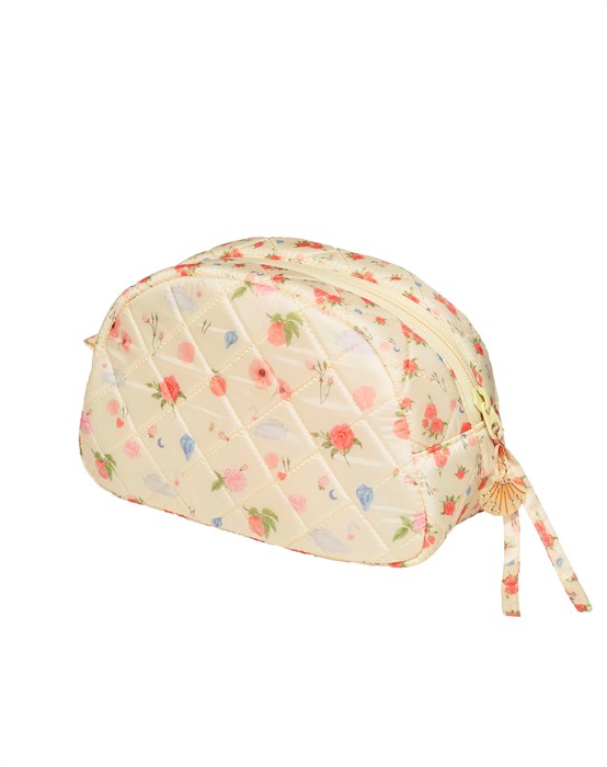 Make Up Taske - Medium - Roses And Shells